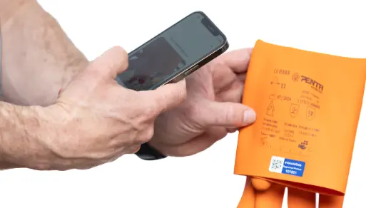 TOUCH-e glove registration in the eVehicleSafe app