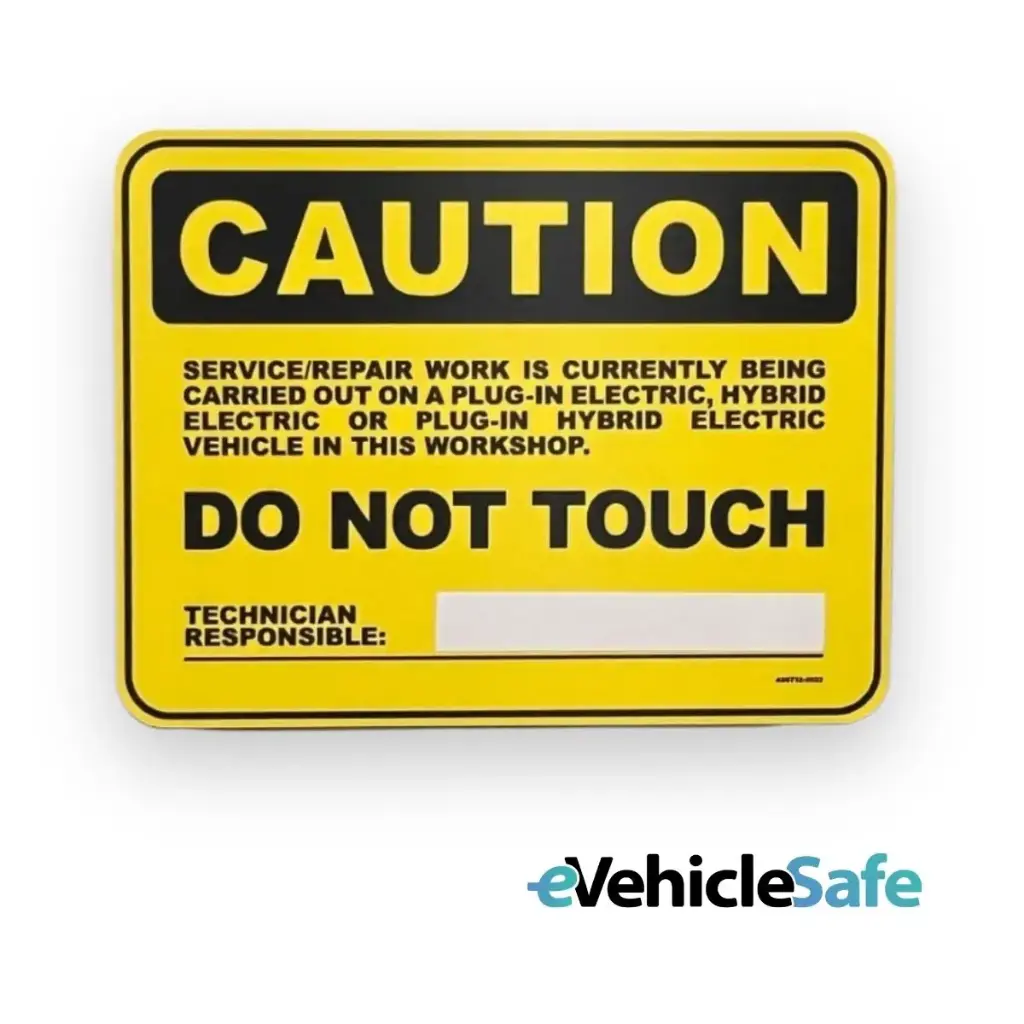 eVehicleSafe - High Voltage Caution Sign