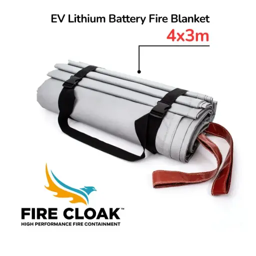 [LBB6143] FIRE CLOAK - EV Car Fire Blanket (4x3) + Carry Bag